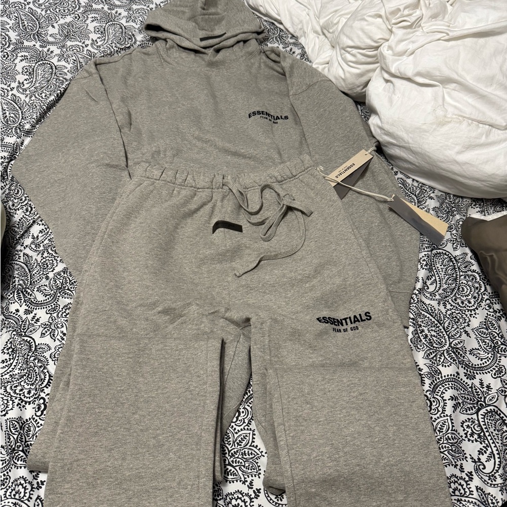 Essentials Heather Gray Loungewear Set